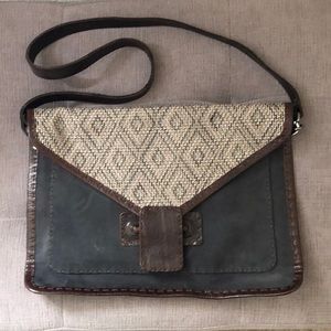 Carla Mancini Leather Envelope Shoulder Bag